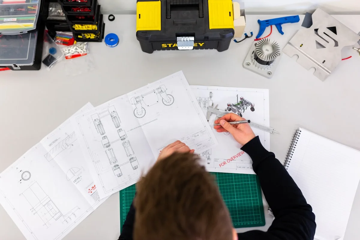 Manufacturing floor with safety protocols in action